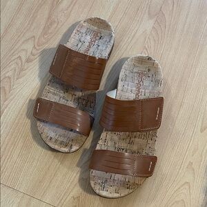 Spenco Leather Slide Sandals
